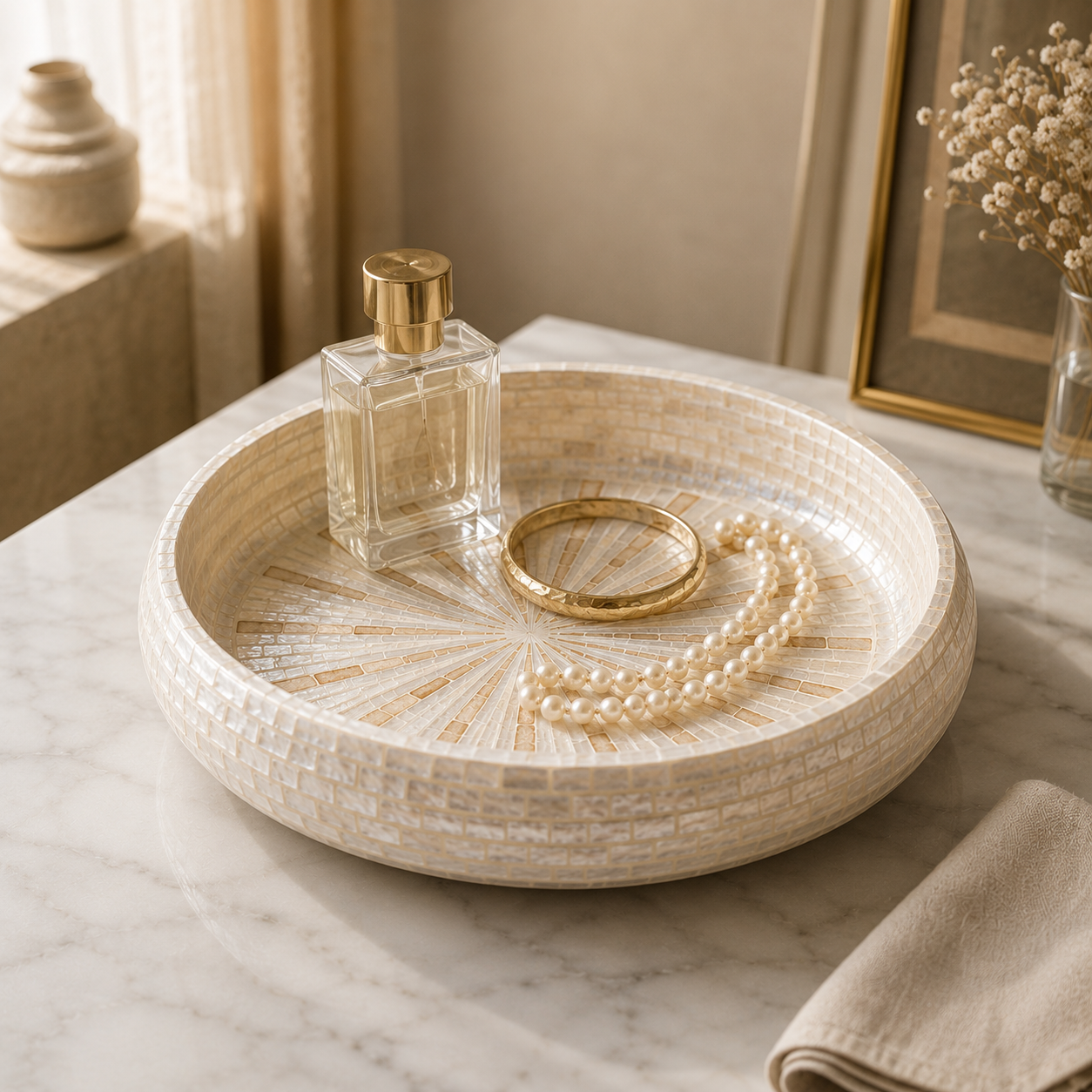 Celeste Pearl Centrepiece