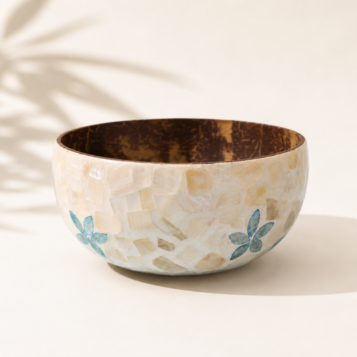 Floral Pearl Coconut Bowl