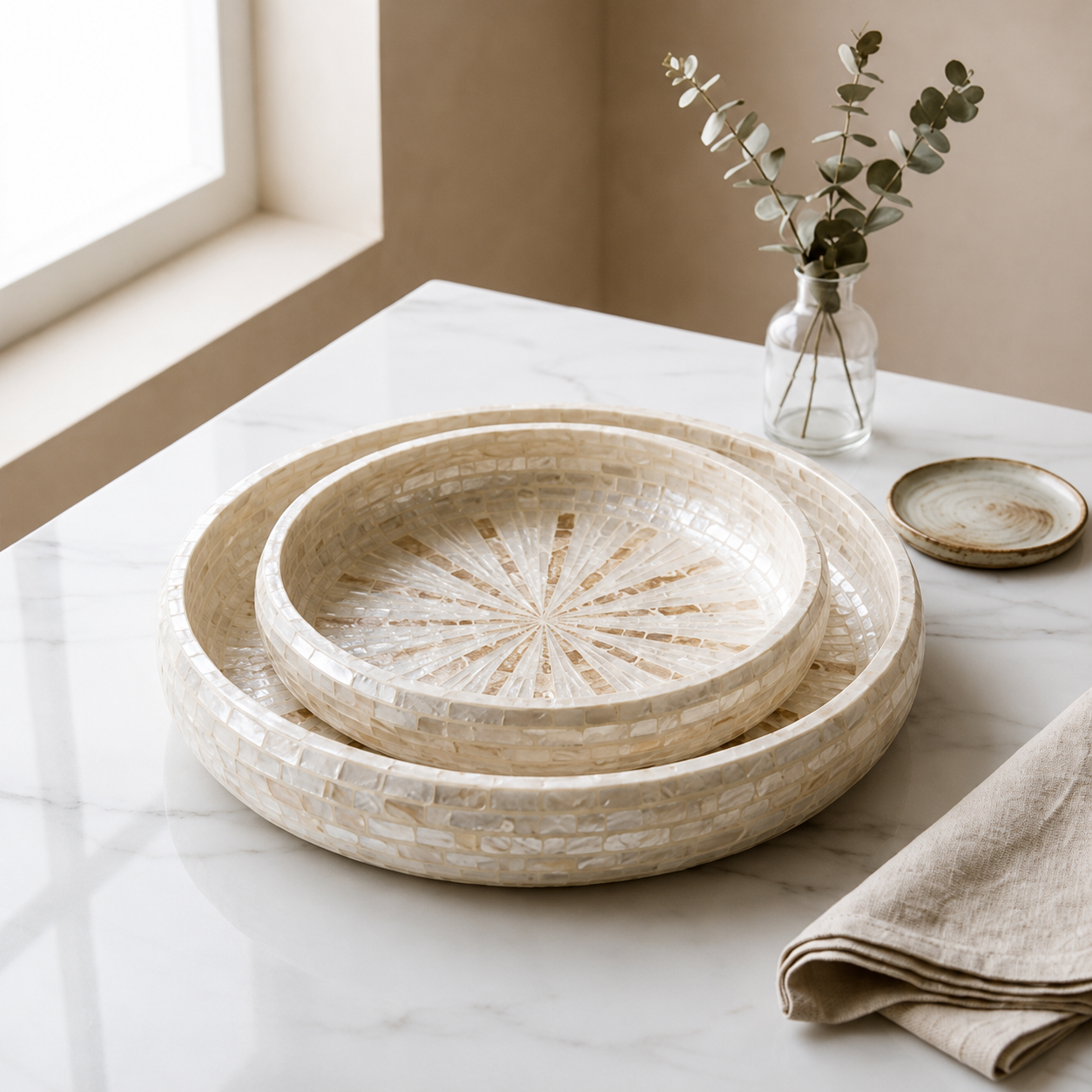 Celeste Pearl Centrepiece