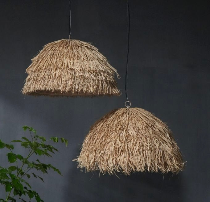 Natural Grass Raffai Hanging Lamp
