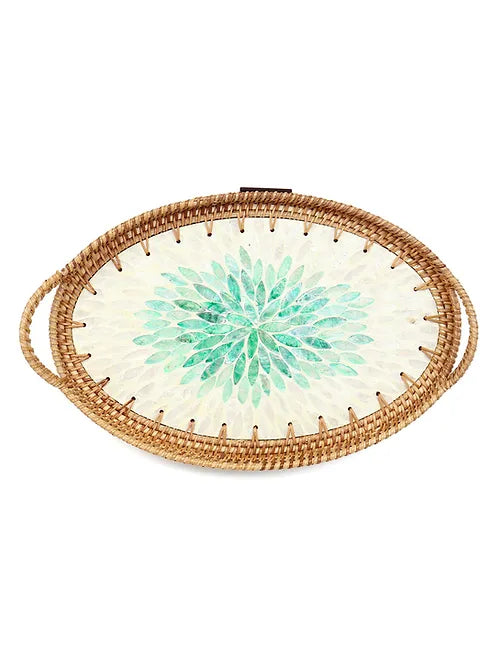 Pearl Bloom Tray | Oval