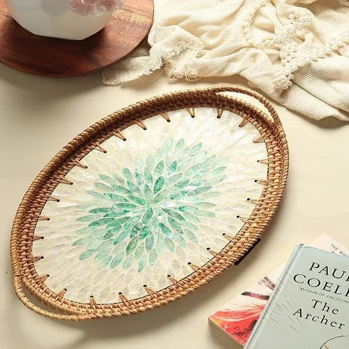 Pearl Bloom Tray | Oval