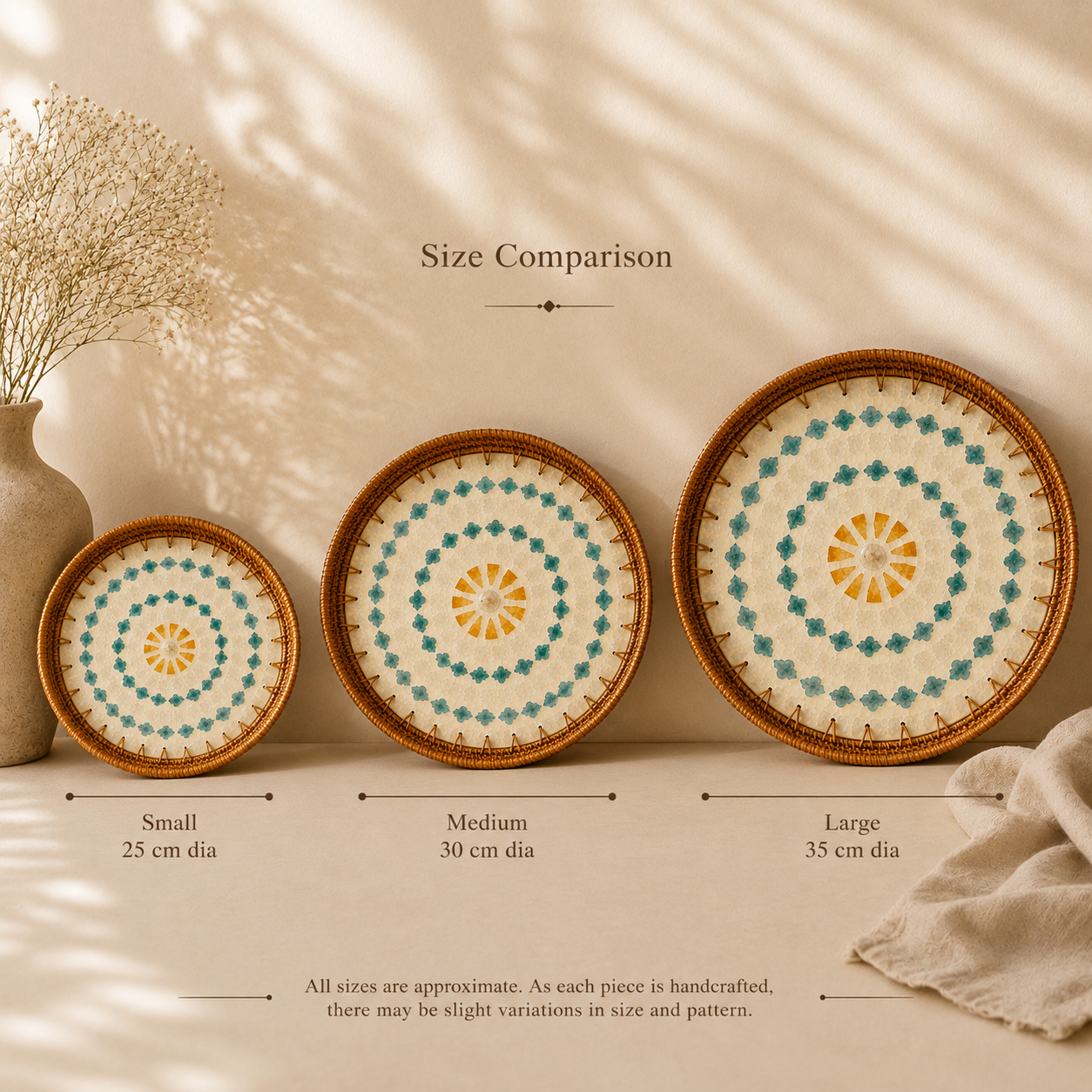 Turquoise Pearl Tray | Round