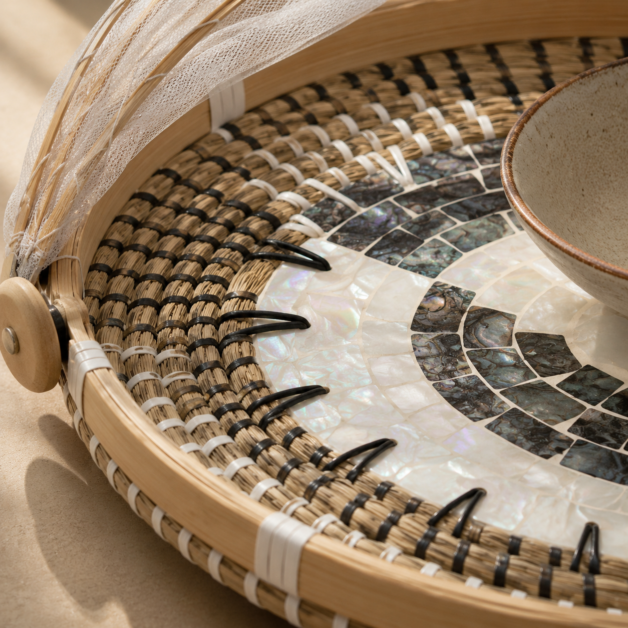 Pearl Inlay Food Dome