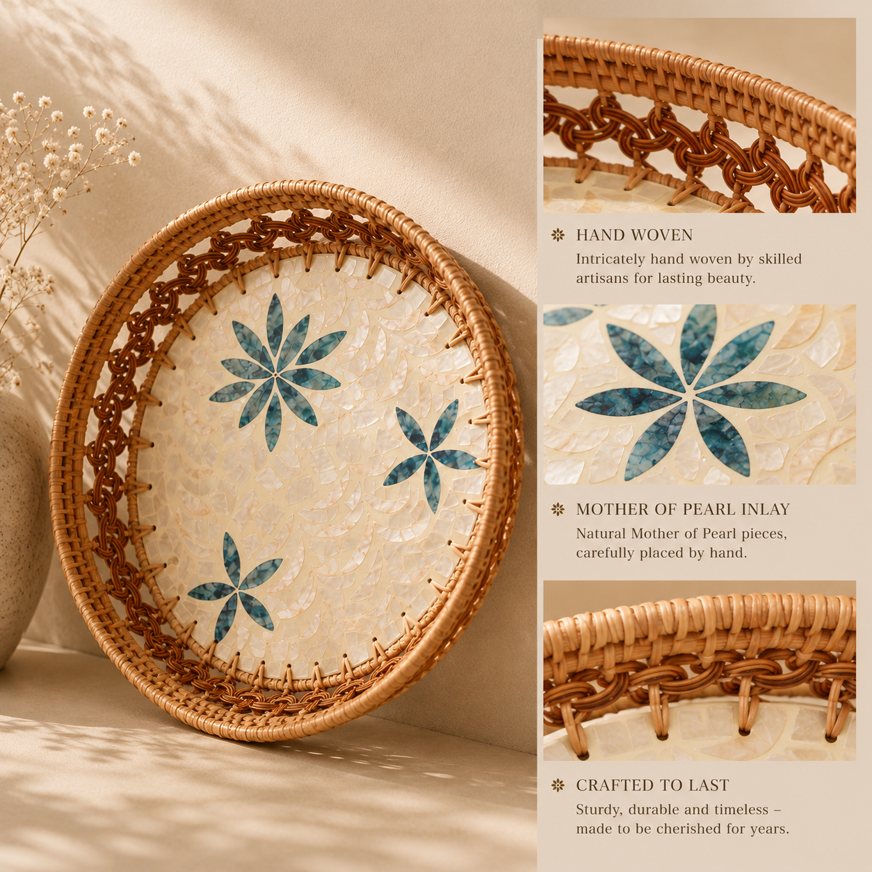 Pearl Flora Basket