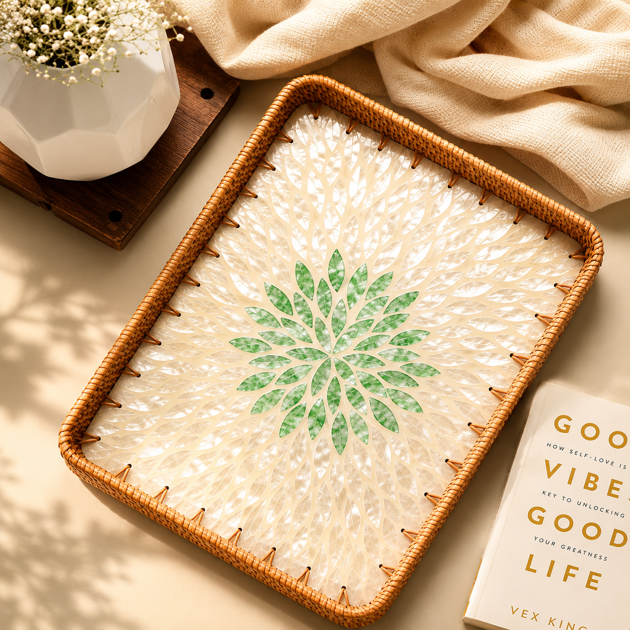 Aurora Pearl Tray | Rectangle