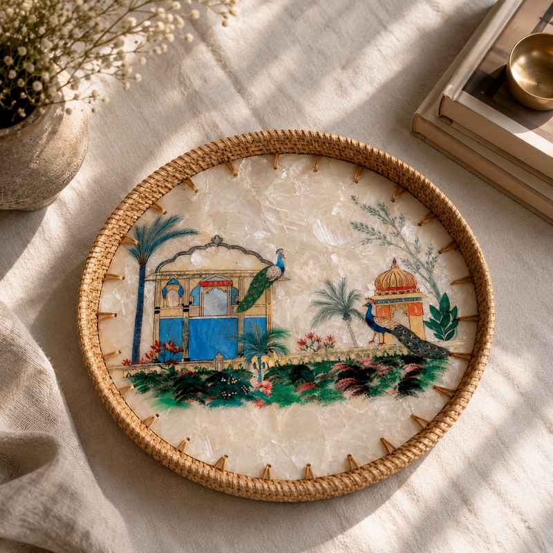 Hand Painted Maharaja Pearl Tray