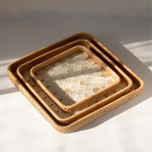 Ivory Pearl Tray | Square