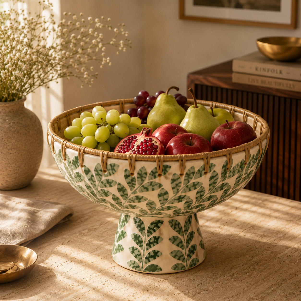 Leafscape Pedestal Bowl
