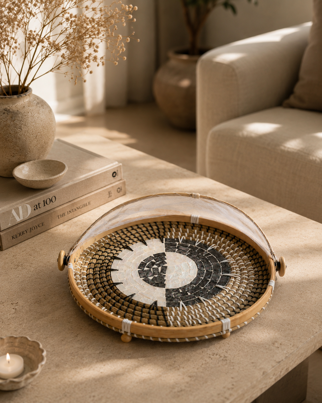 Pearl Inlay Food Dome