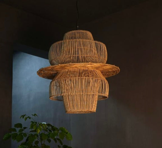 Anamika Rattan Pendant Hanging Lamp