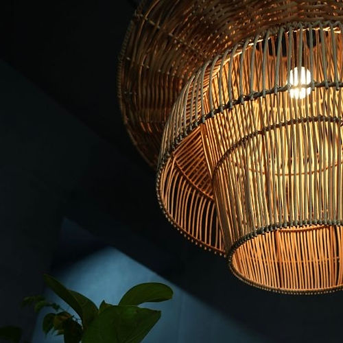 Anamika Rattan Pendant Hanging Lamp