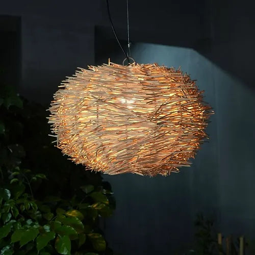 Nest Rattan Handmade Hanging Lamp