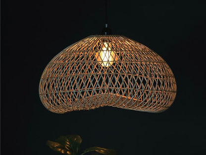 Convex Handmade Rattan Lamp