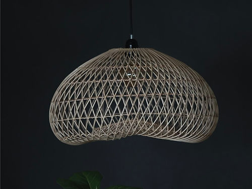 Convex Handmade Rattan Lamp