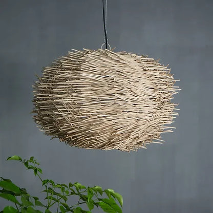 Nest Rattan Handmade Hanging Lamp