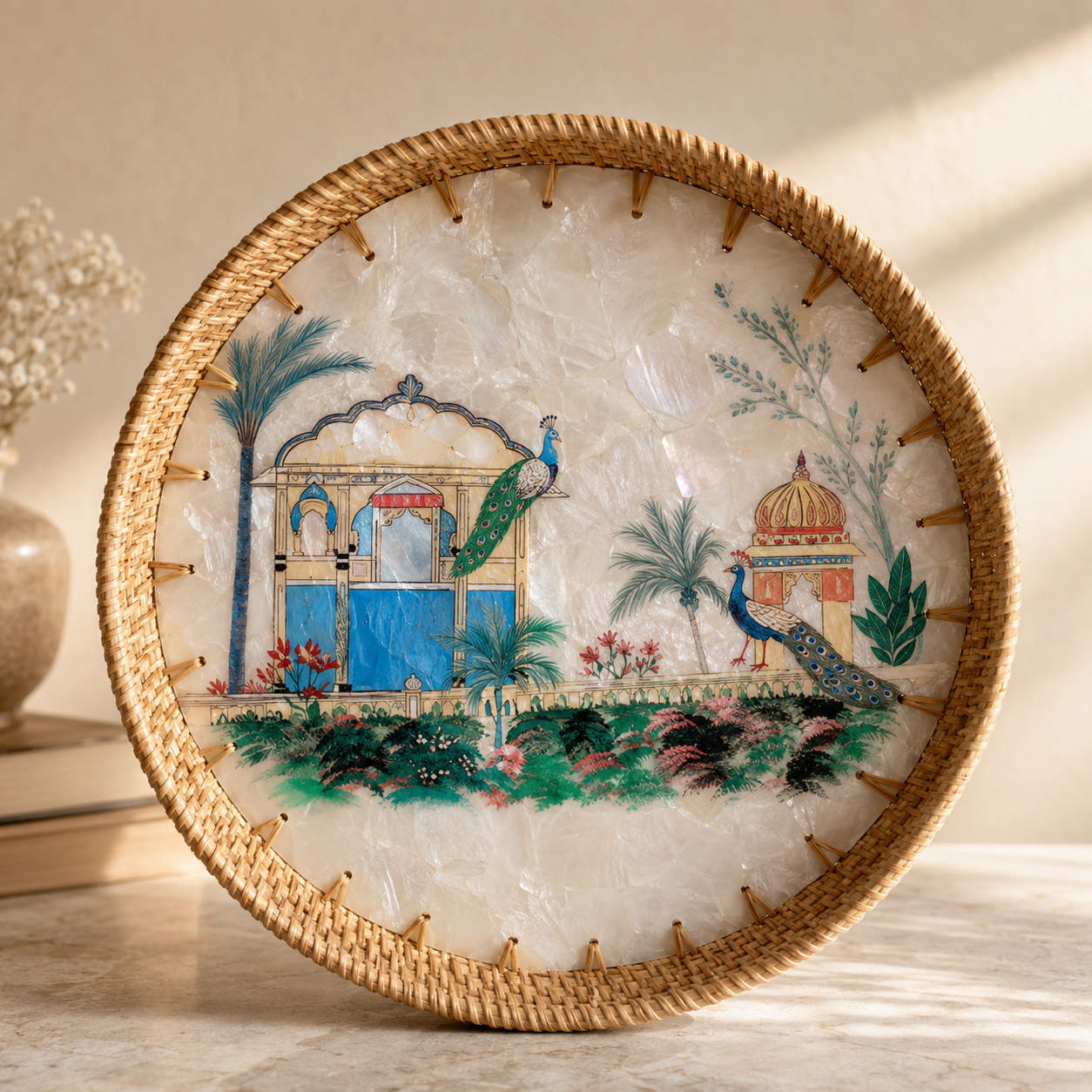 Hand Painted Maharaja Pearl Tray