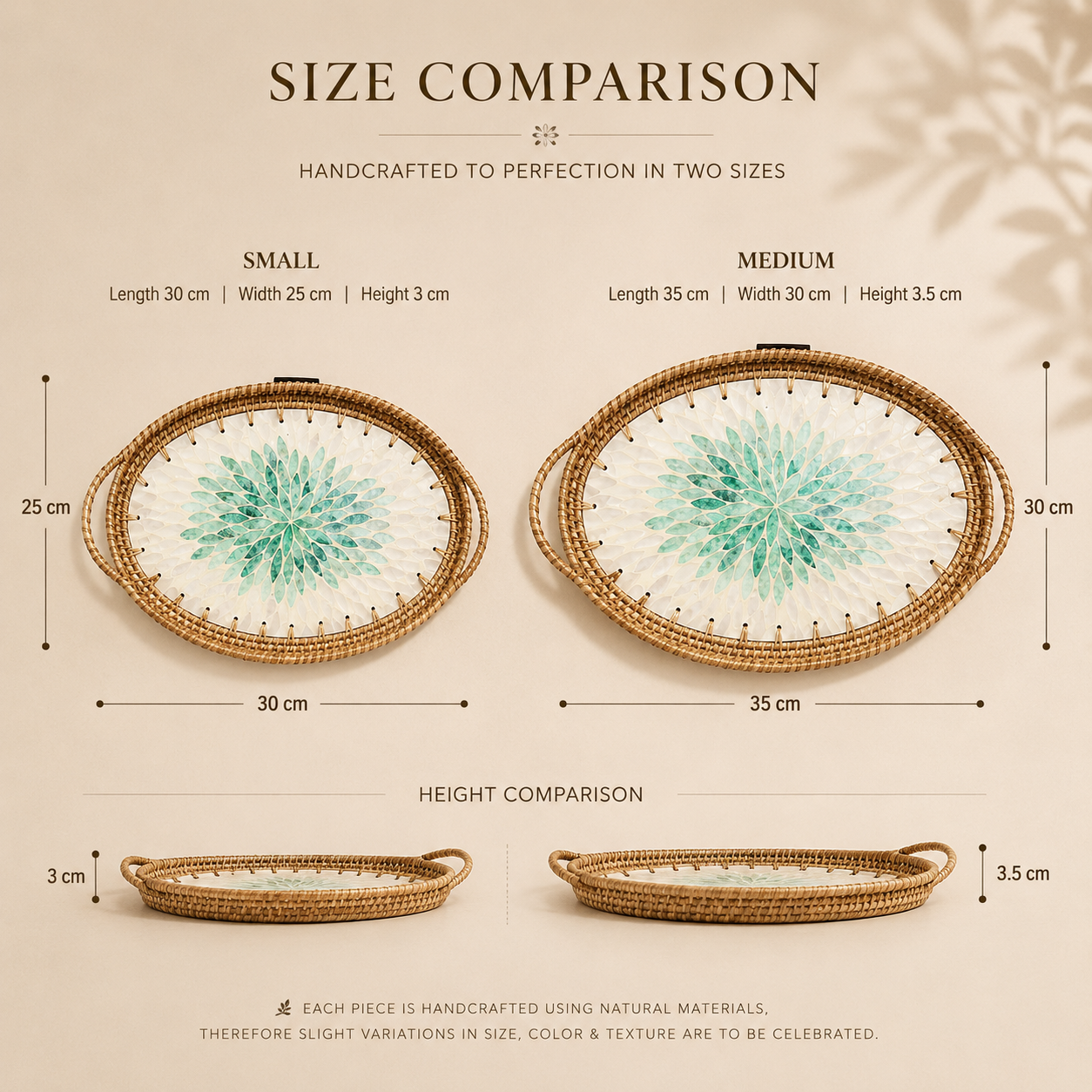 Pearl Bloom Tray | Oval
