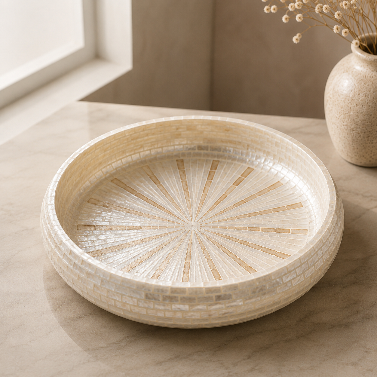 Celeste Pearl Centrepiece