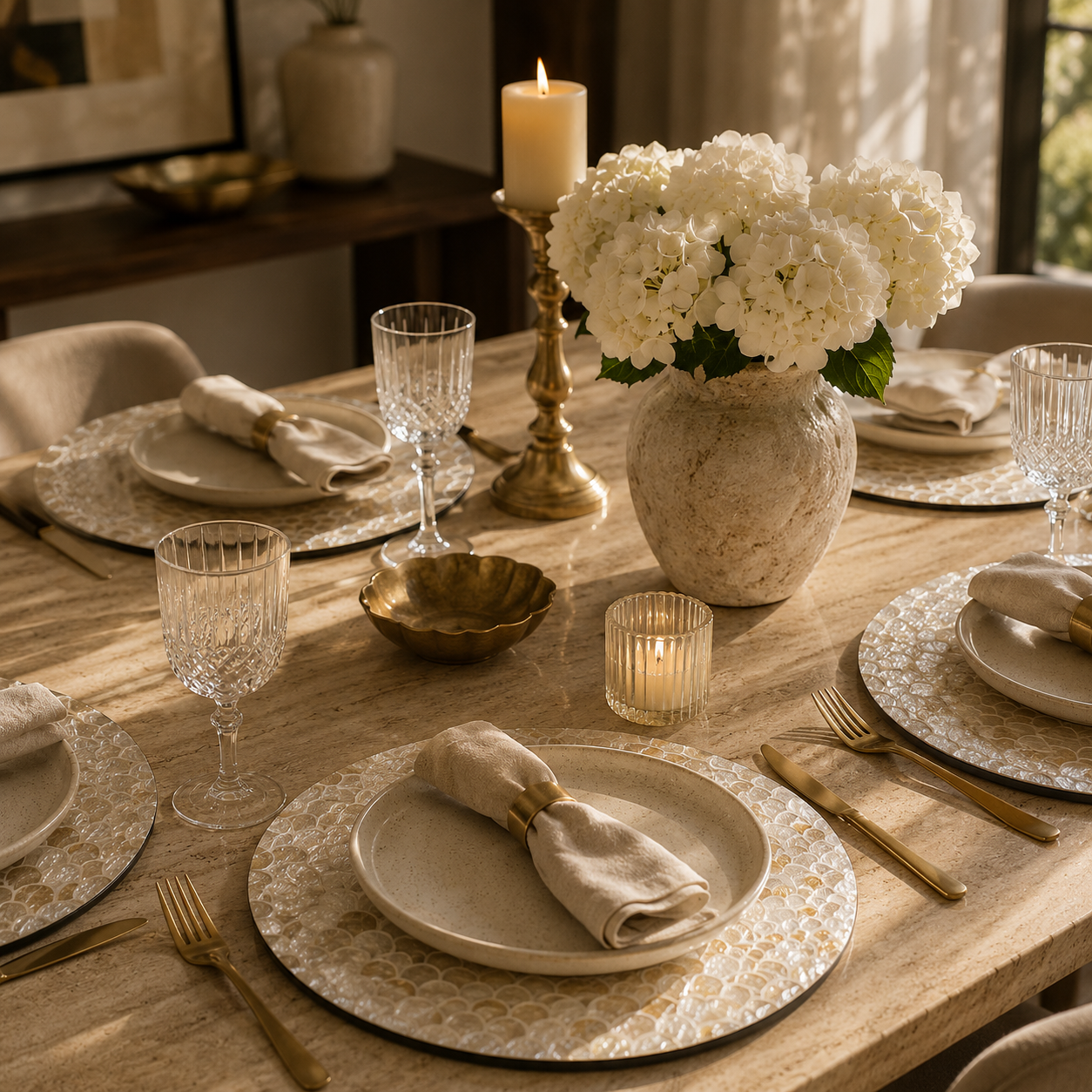 Pearl Scallop Placemat