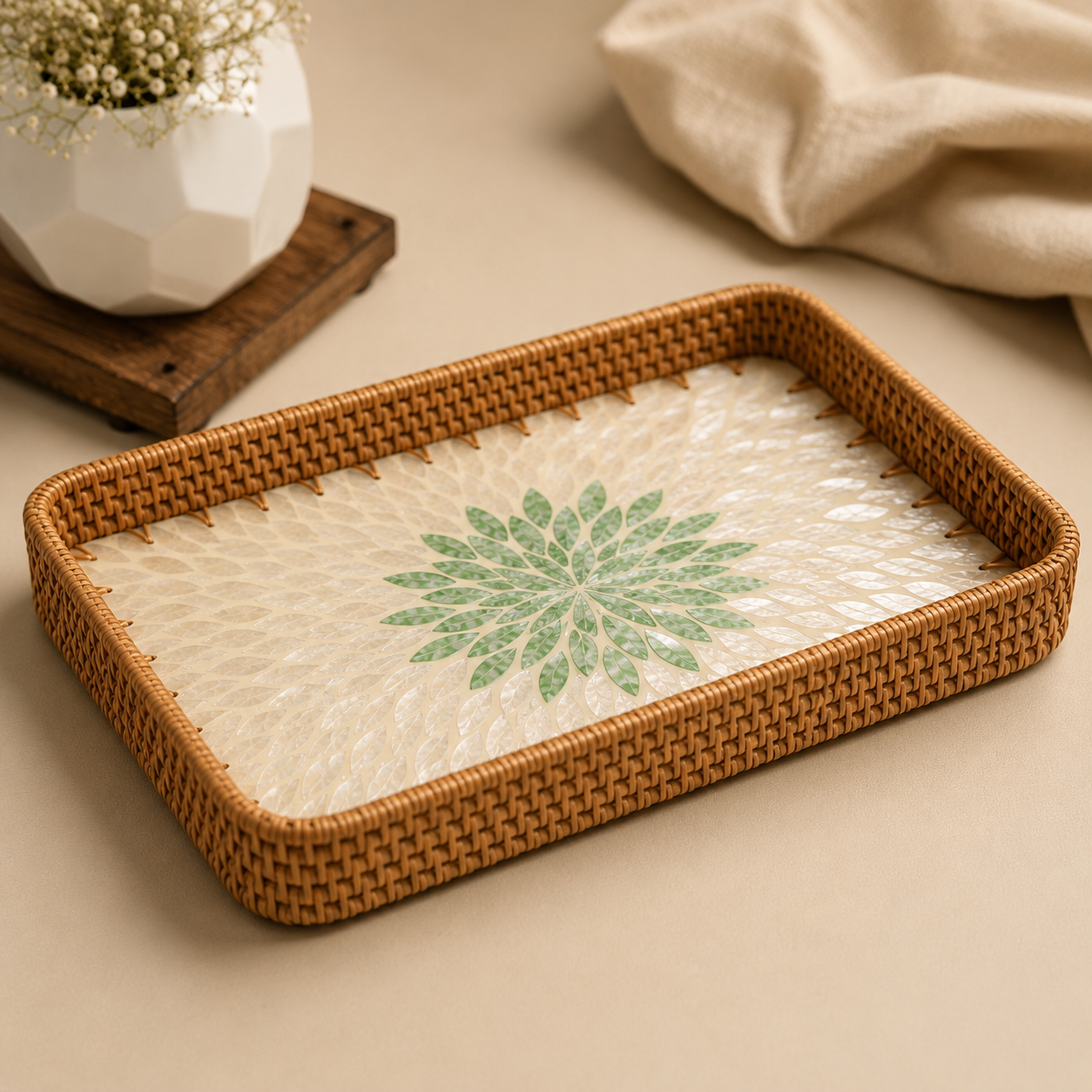Aurora Pearl Tray | Rectangle