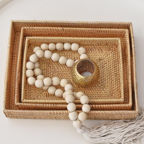 Aadhini Rectangle Cane Tray