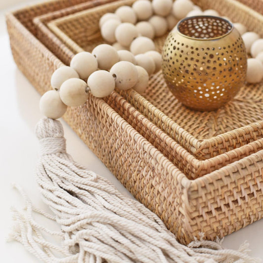 Aadhini Rectangle Cane Tray