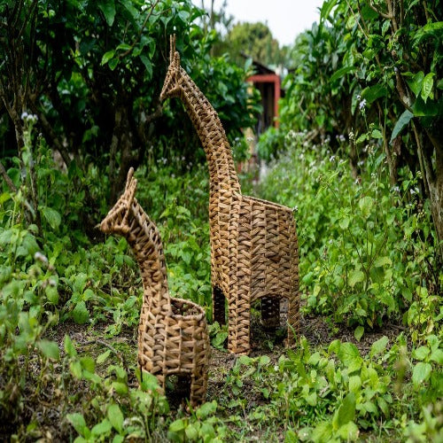 Giraffe Basket Planter