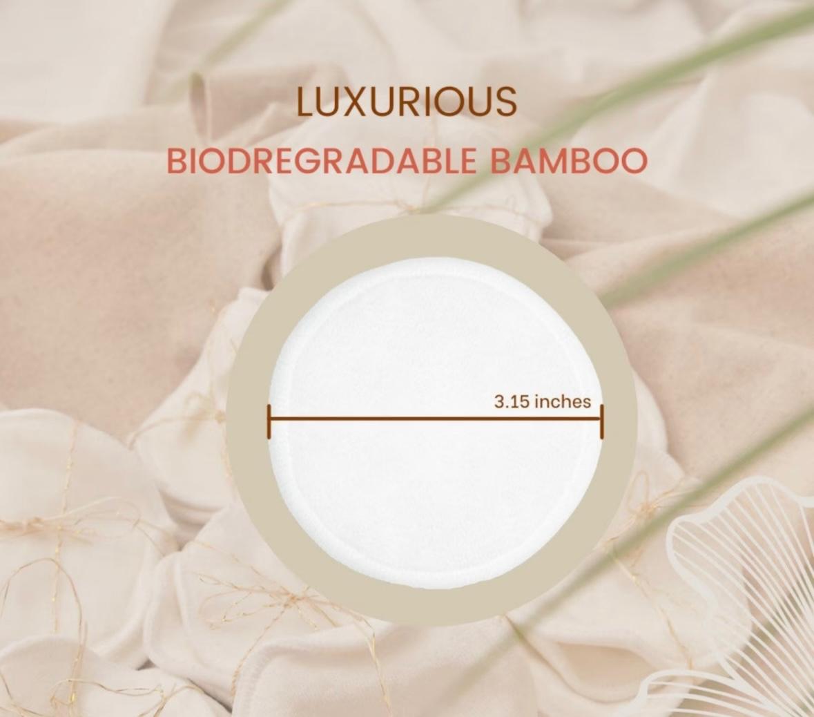 Bamboo Face Wipes And Mesh Bag for Wipes