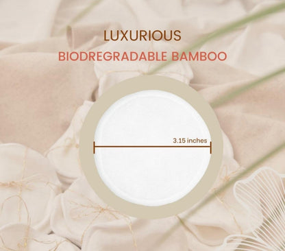 Bamboo Face Wipes And Mesh Bag for Wipes