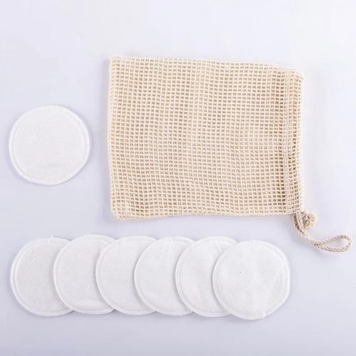 Bamboo Face Wipes And Mesh Bag for Wipes