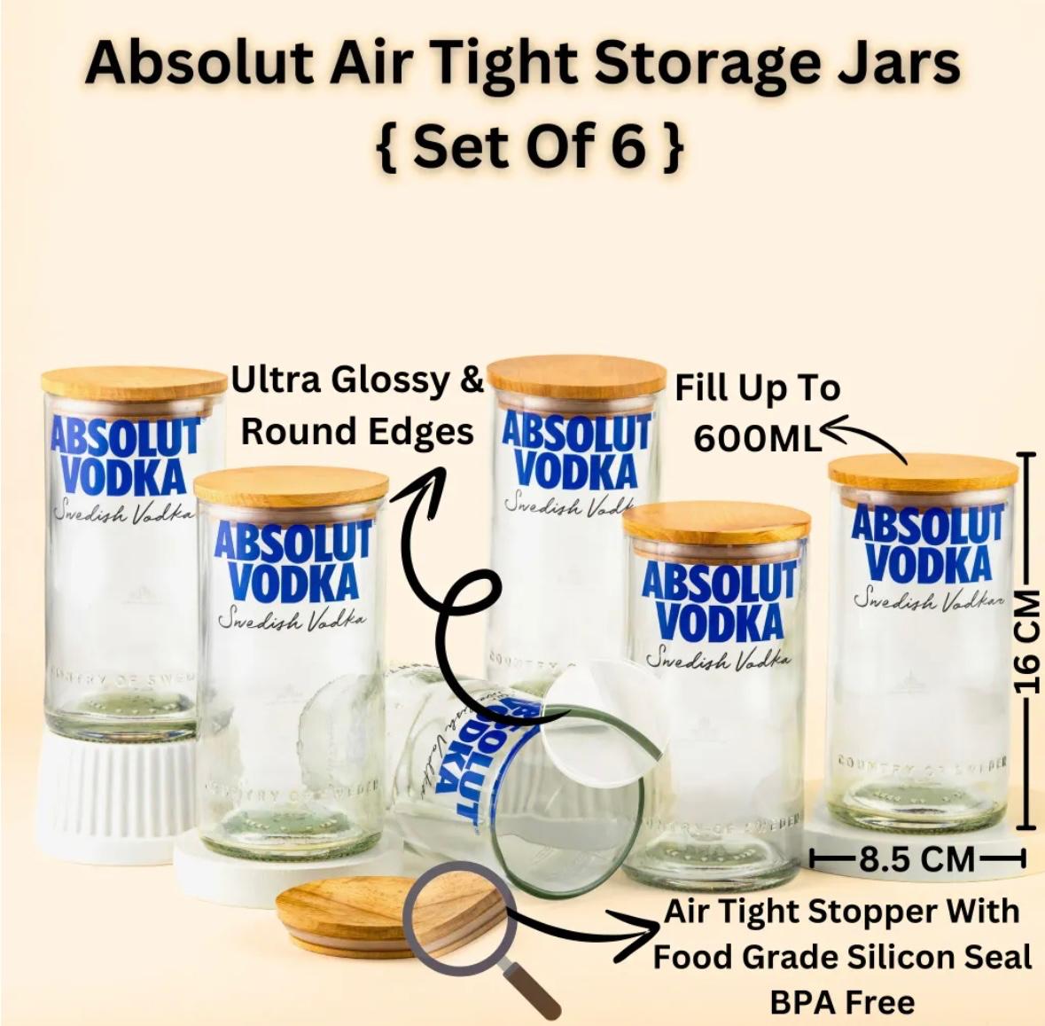 Absolut Top Cut Jars(Buy 6 at the price of 5)