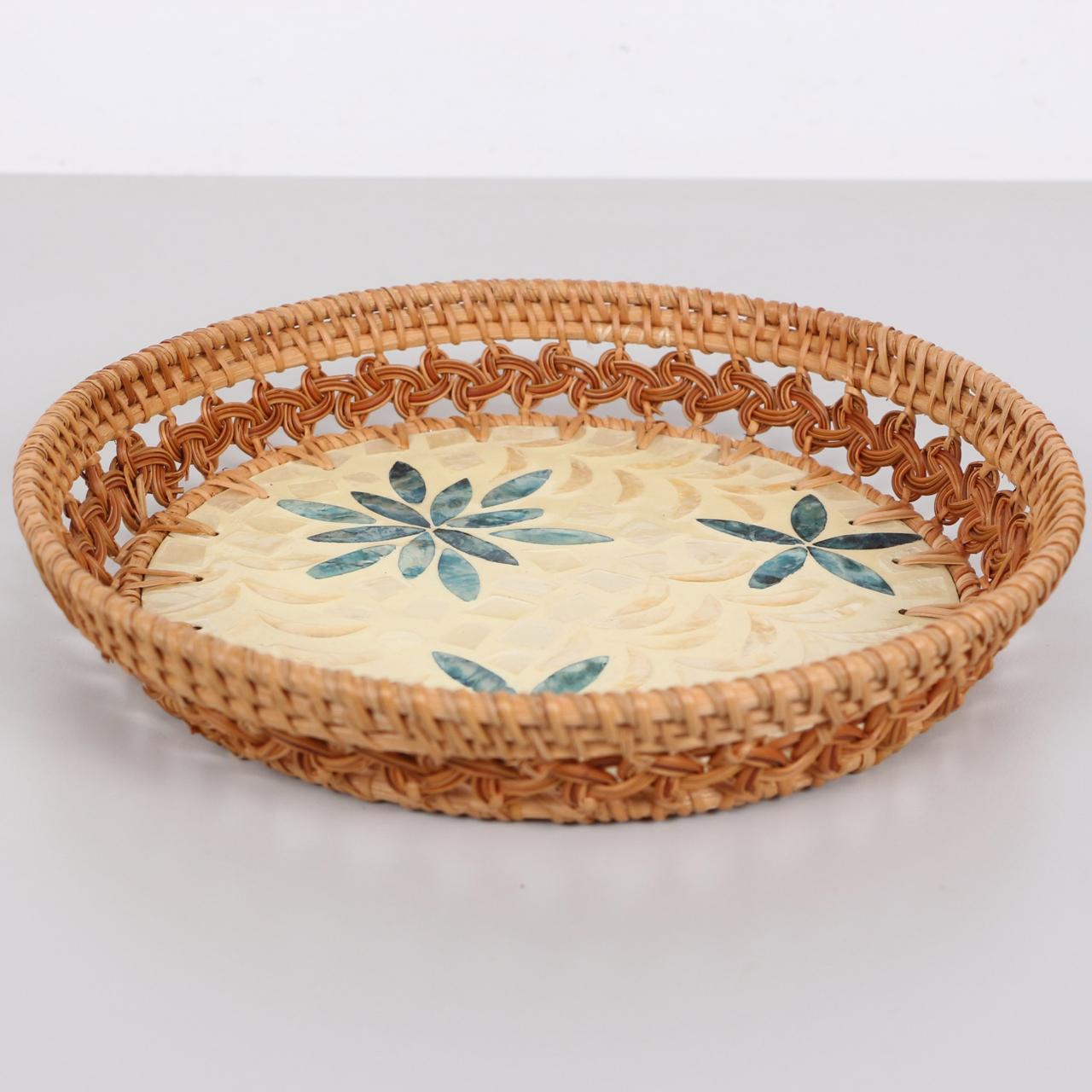 Mother of Pearl Inlay Basket