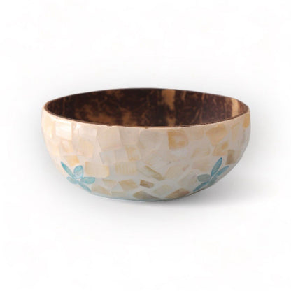 Floral Seashell Coconut Bowl ( 500 ml)
