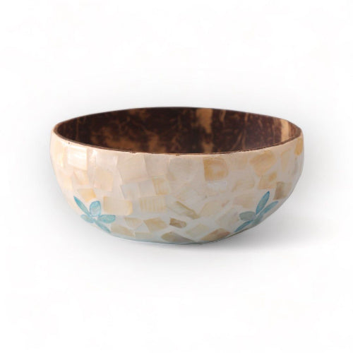 Floral Seashell Coconut Bowl ( 500 ml)