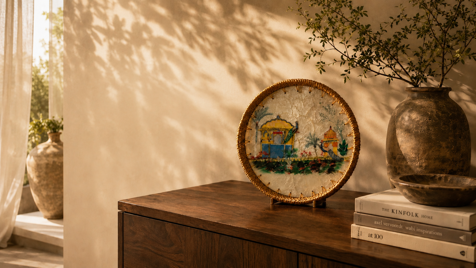 Mother of pearl, inlaid by hand